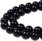 Gemstone Round Loose Beads Approxi 15.5 inch 1 Strand per Bag for Jewelry Making Findings Accessories (8mm, Black Onyx Agate)...