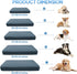 CHHKON Dog Bed Covers Replacement Washable Waterproof Pet Puppy Bed Cover for Dog(Blue,36x27x6 inch)...