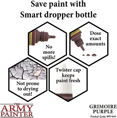 The Army Painter Grimoire Purple Warpaint - Acrylic Non-Toxic Heavily Pigmented Water Based Paint for Tabletop Roleplaying, Boardgames, and Wargam...