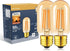 Amber Light Bulb,Dimmable Tubular led Bulb, T45 edison LED Bulbs, 60W Equivalent, 6W 500lm, 2200K Warm White, LED Filament Bulbs with 80+ CRI, Pac...