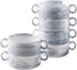 Yundu 9 Ounce Bowls with Handles,Ceramic Bowl for Soup, Souffle, Cereal, Stew, Chill, Ramekins, Set of 6, Grey Marble...