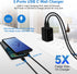 A15 A55 Samsung Charger Block 25W USB C Android Wall Charger Box 2 Port Super Fast Dual Charging Plug Power Adapter for Samsung Galaxy S24 Ultra S...