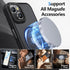 BaHaHoues for iPhone 13 Case iPhone 14 Case Compatible with MagSafe iPhone 13 Phone Case with Screen Protector, Translucent Matte Slim Shockproof ...