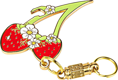 Keychains Carabiners Detachable Key Ring Quick Release Keychain Brass Key Chains (Strawberry Artifact Combination Set 1)...