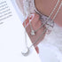 Bohemian Layered Crystal Star Moon Necklace Rhinestone Star Moon Pendant Necklace Silver Crescent Moon Choker Necklace Paved Cz Star Necklace Jewe...