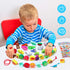 Montessori Educational Wooden Lacing Beads Toys for Toddler 3 4 5 Year Old, Farm Animals Fruits Vegetables Threading Toys Preschool Stringing Fine...