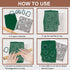 CHGCRAFT Polymer Clay Texture Sheets Leaves Silicone Texture Stamp Sheets Clay Texture Mat Plant Modeling Pattern Pad Texture Sheets for Polymer C...