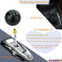 Arenbel 5 Speed Resin Shift Knob Ball Gear Lever Car Racing Shift Stick Handle Replacement Fit Most Auto MT Vehicles, Black...