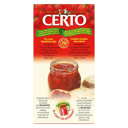 CERTO Pectin Liquid, 1 Count, 170ml...