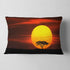 Designart Lonely Tree with Birds at Sunset' Landscape Throw Lumbar Living Room, Sofa, Pillow Insert + Cushion Cover Printed On Both Side 12 in. x ...