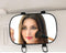 JONMON Car Visor Mirror - 6.7 Inch Auto Makeup Cosmetic Vanity Sun-Shading Mirror with Adjustable Double Elastic Clip Clamp Universal for Mount on...