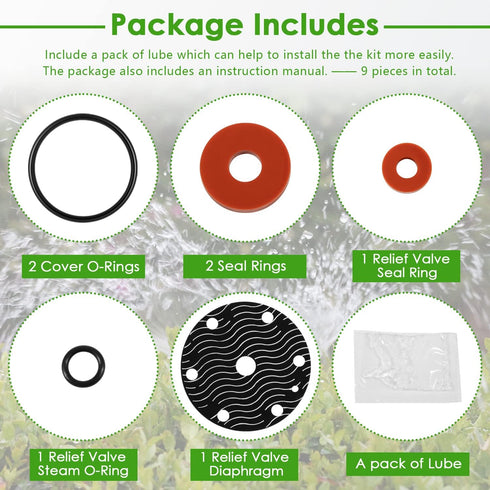 Replace for Wilkins 3/4"-1" Model 975XL 975XL2 Rubber Repair Kit Backflow Preventer Repair Kit, Including Lubricant...