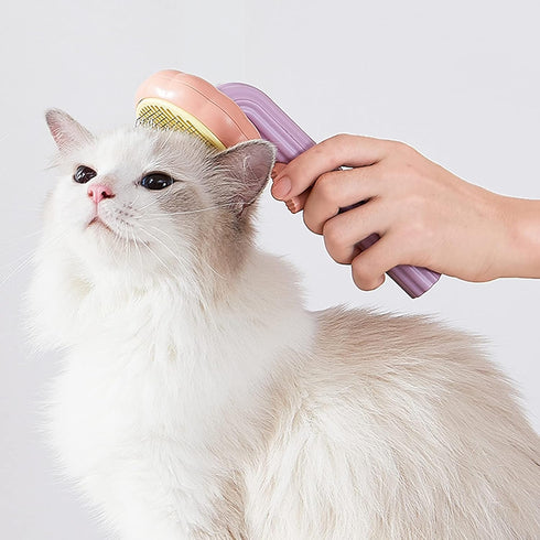 Cat Grooming Brush Dog Brush for Shedding Pet Pin Brushes for Long and Short Hair Self Cleaning Slicker Brush Gently Removes Loose Undercoat for C...