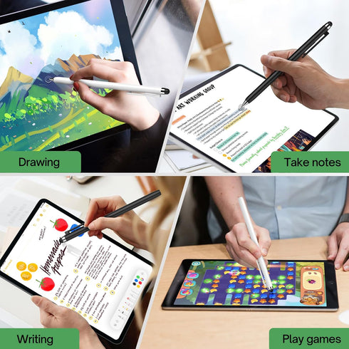 Stylus Pens for Touch Screens - Mixoo 2-in-1 High Sensitivity Retractable Stylus with Upgraded 6mm Disc Tip Universal Stylus for iPad iPhone Table...