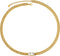 Womens 18K Real Gold Plated Dainty Necklace Choker With Mother-of-Pearl Shell, 6mm 316L Stainless Steel Diamond-Cut Curb Cuban Link Chain(6mm,16in...