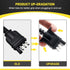Oyviny 4 Way Flat Trailer Connector 5 Feet Jacketed Cable Heavy Duty Extension Cable Standard 4 Pin Trailer End Wiring Harness Adapter 18AWG Red C...