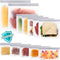 SPLF 12 Pack Dishwasher Safe Reusable Storage Bags(5 Reusable Sandwich 5 Snack 2 Gallon), Extra Thick Freezer Bags Leakproof Silicone and Plastic ...
