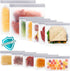 SPLF 12 Pack Dishwasher Safe Reusable Storage Bags(5 Reusable Sandwich 5 Snack 2 Gallon), Extra Thick Freezer Bags Leakproof Silicone and Plastic ...