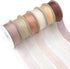 Sheer Ribbon Organza Ribbon 1 Inch x 150Yd 6 Rolls Brown Sheer Chiffon Ribbon Sheer Organza Ribbon Clear Fabric Ribbon for Gift Wrapping Wedding B...