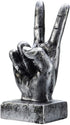 Nice purchase Hand Finger Gesture Desk Statues Fingers Sculpture Creative Home Living Room Cabinet Shelf Decoration (Victory Gesture in Silver)...