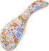 Ceramic Spoon Rest for Stove Top Large Spoon Holder Farmhouse Spoon Rest for Kitchen Counter Floral Coffee Spoon Rest Flowers Print Cooking Utensi...