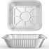 WANBAO 30 Pcs Disposable Aluminum Tin Foil Baking Pans Bakeware Square 8'' X 8'' X 2'' Inch Meal Prep for Catering, Baking Cakes, Breads, Brownies...
