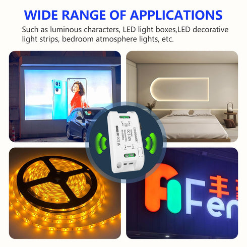DieseRC Wireless LED Light Strip Dimmer Switch DC 5V~30V 10A Relay Receiver Controller with 2 Remote Controls......