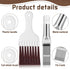 4 in 1 Set Air Conditioner Condenser Fin Comb, 2 AC Coil Cleaner Stainless Steel Fin Comb with 2 Evaporator Radiator Cleaning Whisk Brush...