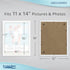 Icona Bay - 11x14 White Picture Frame - Sturdy Wood Composite Photo Frame - Sleek Design, Wall Mount Only - Exclusives Collection...