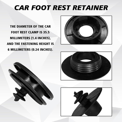 10 Set Car Floor Mat Clips Carpet Fixation Clamps Retainers, Automotive Floor Mats Securing Set, Car Rotating Foot Rest Lock Clips for Car Truck S...