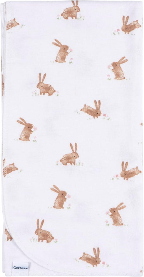 Gerber Unisex Baby 100% Cotton Flannel Receiving Blankets 30x30 Inches (Pack of 4), Retro Floral, One Size...