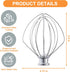 Wire Whip for KitchenAid Tilt-Head Stand Mixer Accessory Replacement, Egg Cream Stirrer, Cakes Mayonnaise Whisk?Whipping Egg White...