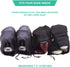 Lewis N. Clark Nylon Drawstring Travel Shoe Bags + Covers for Women & Men, Charcoal/Black, 1 Pack (2 Pairs)...
