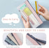Classycoo Pencil Case 4 Pack Zipper Pencil Pouch, Multifunctional Clear Pen Bag Organizer Stationery Storage Bag for Office Supplies Cosmetics Mak...
