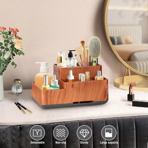 Electric Toothbrush Holder for Bathroom, Plastic Bathroom Countertop Organizer Compartment, Vanity Organizer Tray, Countertop Organizer Box, Kids ...