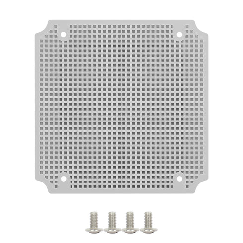 LeMotech Junction Box Mounting Plate ABS Plastic Internal Panel w/Screws for Installation on Electrical Box with Latches 7.2"x7.2"...