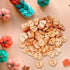 BQLZR Star & Heart Shape Wooden Buttons for DIY Projects Scrapbooking Pack of 200...