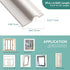 MOPMS Draft Stopper Sweep, Door Weatherproofing Stripping, Window Seal Strip Self-adhisive Soundproof Cuttable Weather Length 13.12 Ft (2 Pcs x 6....