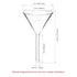 ULAB Scientific Glass Funnel Set, 1 of Each Size 50mm 75mm 100mm with Approx. 60° Angle, Short stem, UGF1009...