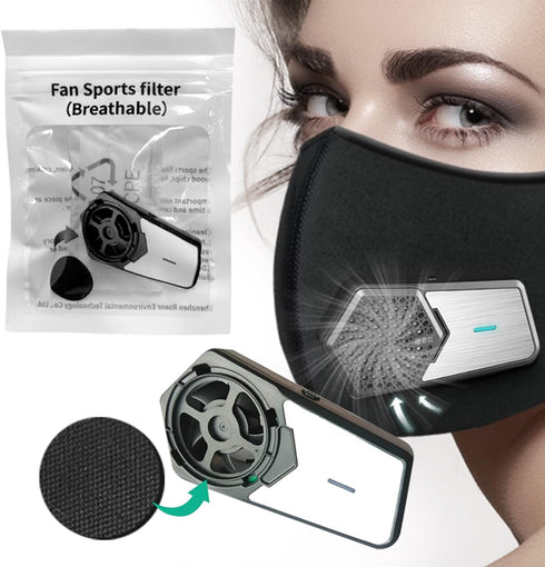 Fan Filter Compatible with Rsenr R11 Portable Wearable Air Purifier Maskes Fan Filter(20 PCS) (Black,Sport filter)...