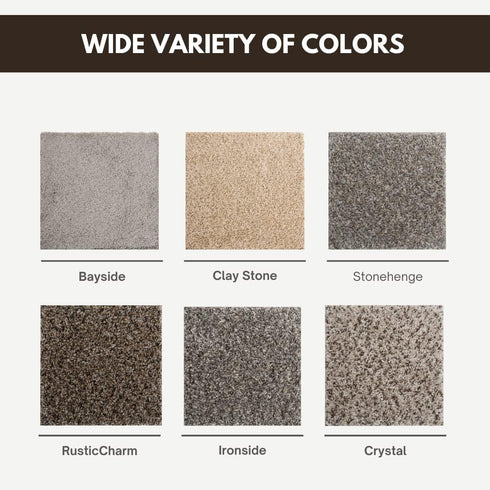 Smart Squares in A Snap Premium Made in The USA Carpet Tiles 8x8 Inch, Soft Padded, Seamless Appearance, Peel and Stick for Easy DIY Installation ...