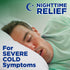 Amazon Basic Care Nighttime Severe Cold, Flu and Cough Suppressant Medicine Powder, Pain Reliever/Fever Reducer, Nasal Decongestant, Antihistamine...