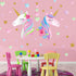 Unicorn Wall Decal,Large Size Unicorn Wall Sticker Decor for Gilrs Kids Bedroom Birthday Party...
