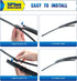 11" Rear Wiper Blade Replacement for Ford Explorer 2019-2011 Escape 2021-2013 Expedition 2021-2018 EcoSport 2021-2018 BACK Windshield Wiper Blade ...