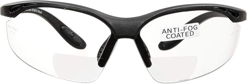 voltX 'CONSTRUCTOR' BIFOCAL Reading Safety Glasses (CLEAR +2.5 Dioptre) ANSI Z87.1+ & CE EN166F, certified/Cycling Sports Glasses includes safety ...