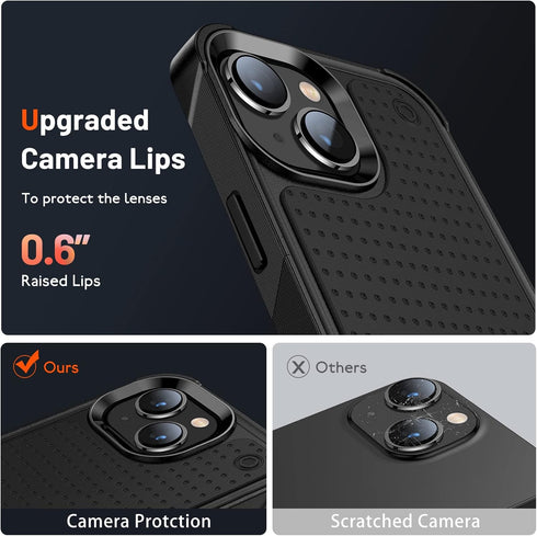 Designed for iPhone 14 Case iPhone 13 Case 2 in 1 Gift Militay Grade Drop Protective Rugged Heavy Duty Cover Shockproof Case for iPhone 14 Phone C...