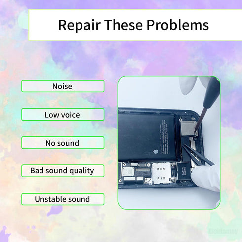 Loud Speaker Replacement for iPhone 8 Plus Loudspeaker Part Audio Performance Buzzer Ringer Module Sound Flex Cable Assembly Part......