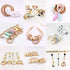 100 Pcs 5 Sizes Natural Wood Rings for Crafts, Unfinished Smooth Wooden Ring for Macrame, Wood Circles for Craft, DIY Ring Pendant and Connectors ...