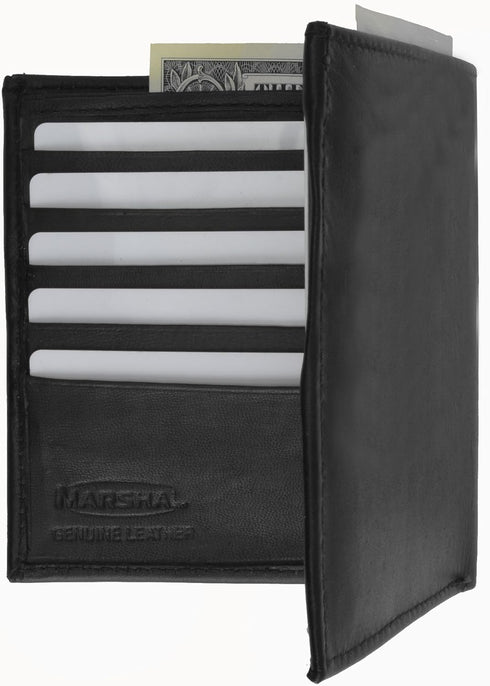 Genuine Leather Large Hipster Bifold Credit Card Id Men's Wallet...