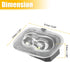 X AUTOHAUX Rear View Mirror Light for Ford F-150 F-250 F-350 F-450 Super Duty FL3Z13B374B FL3Z-13B374B 12V Waterproof Clear Lens White Side Puddle...